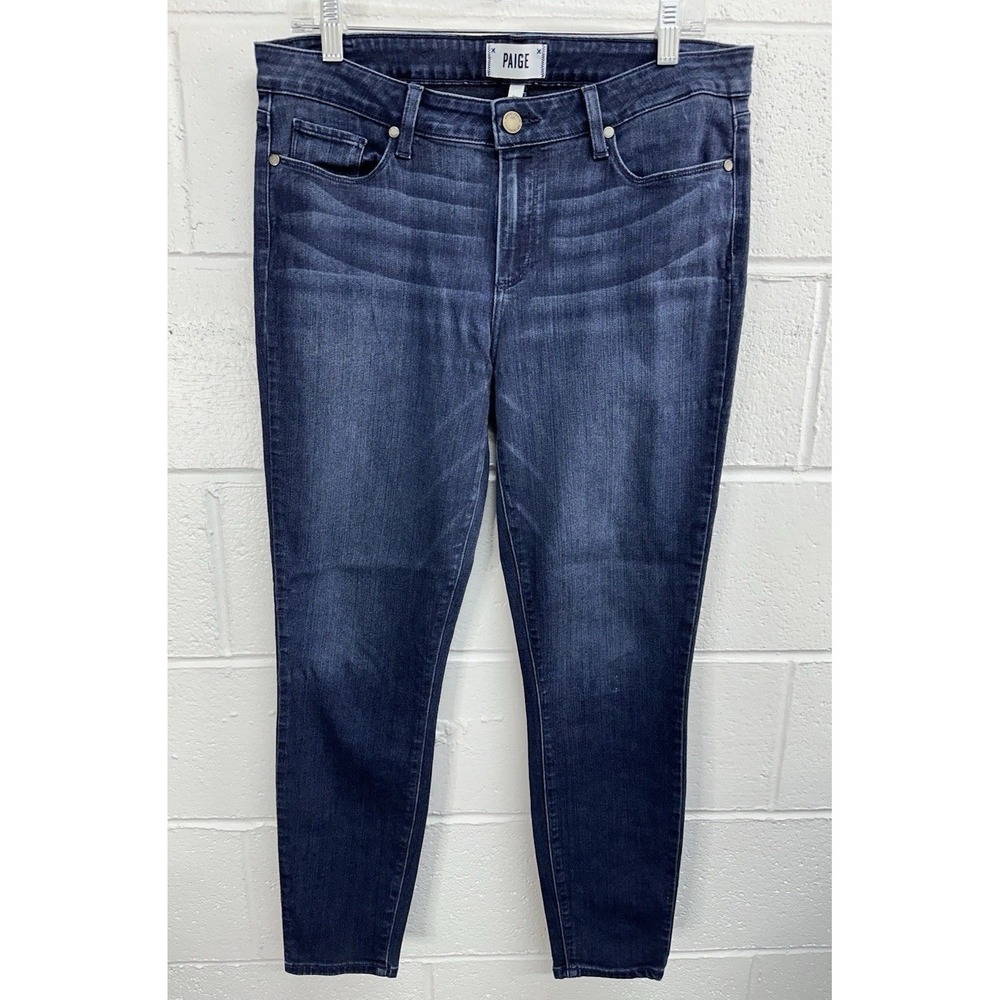 Paige Verdugo‎ Ankle Jeans Blue Nottingham Mid Rise Stretch / Womens 31